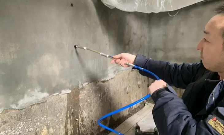 灯油漏洩除去作業2