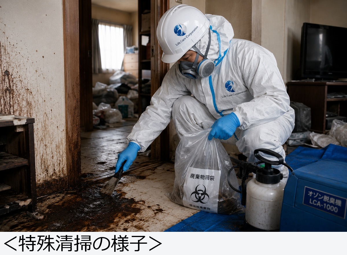 特殊清掃の様子